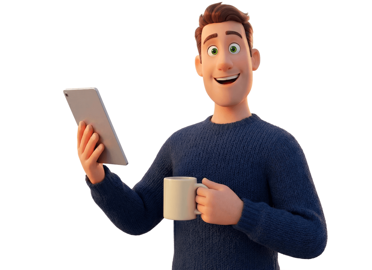 CloFin-Figur stellt die App für Finanzverwaltung vor